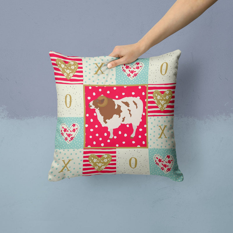 Jacob Sheep Love Throw Pillow - 14x14 Decorative Pillow – Art for Your Home & Patio CK5402PW1414