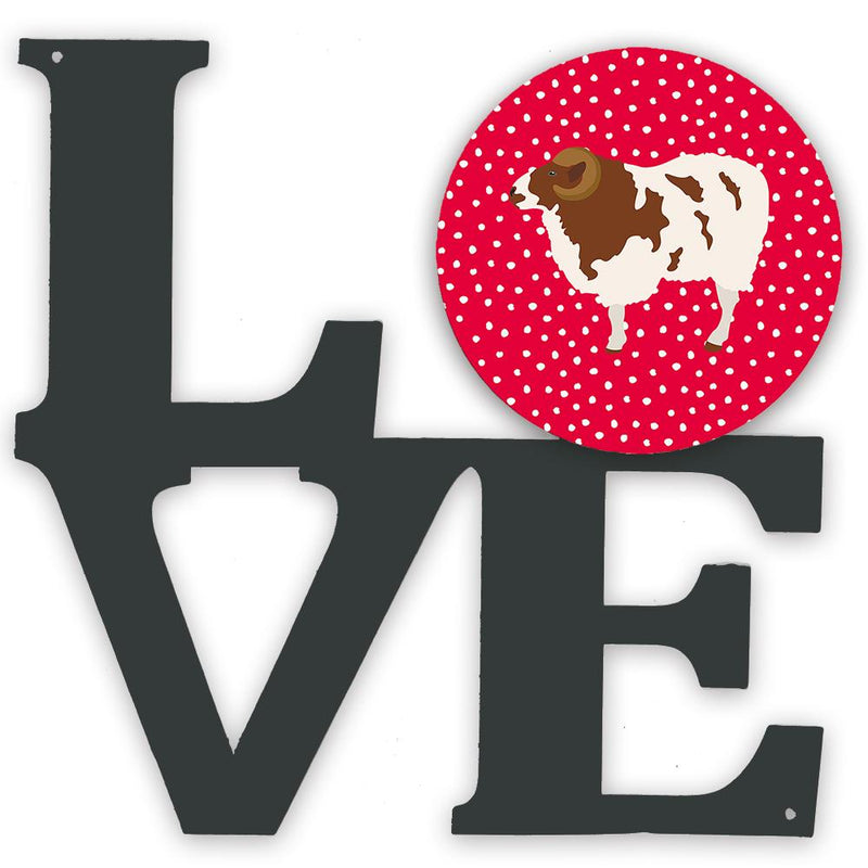 Jacob Sheep Love Metal Wall Artwork LOVE CK5402WALV