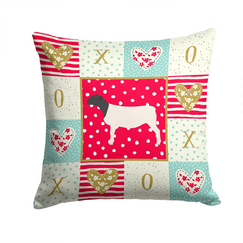 Dorper Sheep Love Throw Pillow - 14x14 Decorative Pillow – Art for Your Home & Patio CK5405PW1414