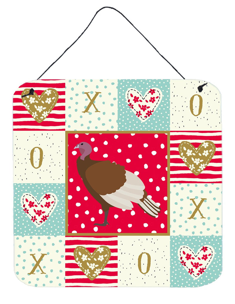 Bourbon Red Turkey Hen Love Wall or Door Hanging Prints CK5409DS66