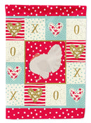 White Holland Turkey Love Garden Flag – Decorative Outdoor Yard Flag CK5410GF