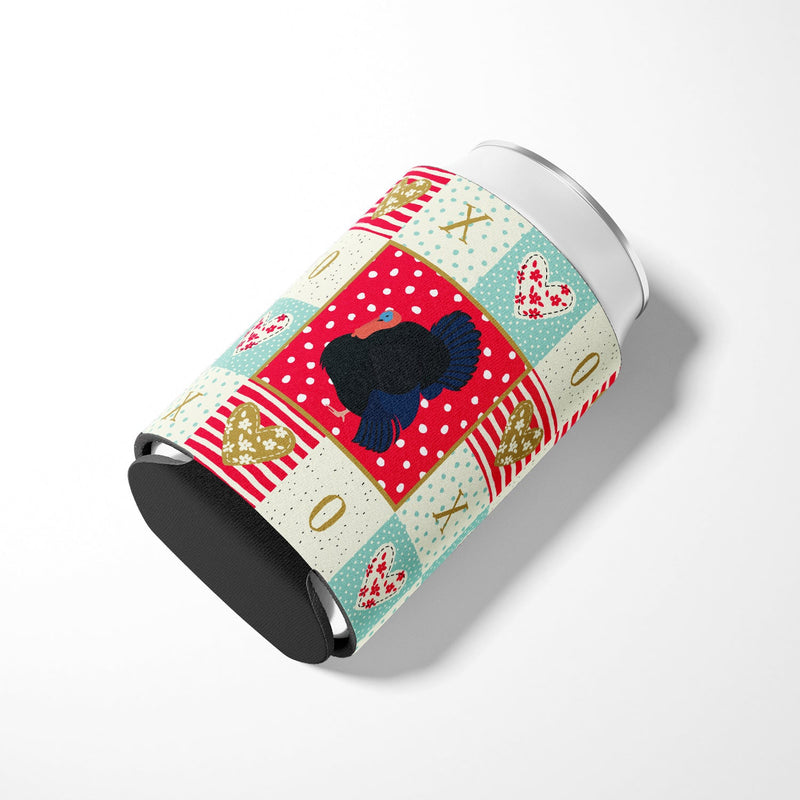 Norfolk Black Turkey Love Can or Bottle Hugger CK5412CC