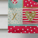 Norfolk Black Turkey Love Flag Canvas House Size CK5412CHF