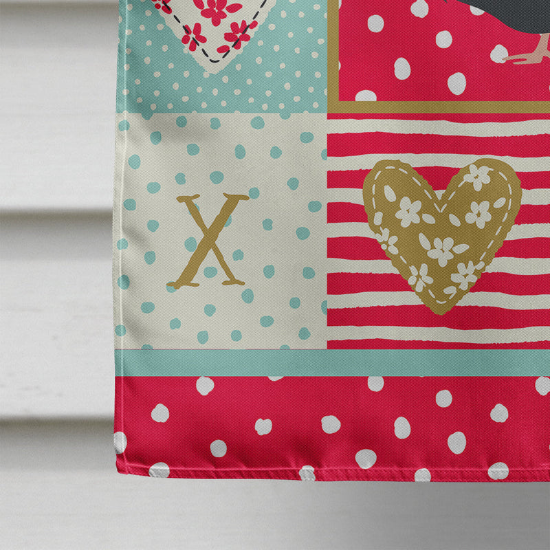 Norfolk Black Turkey Love Flag Canvas House Size CK5412CHF