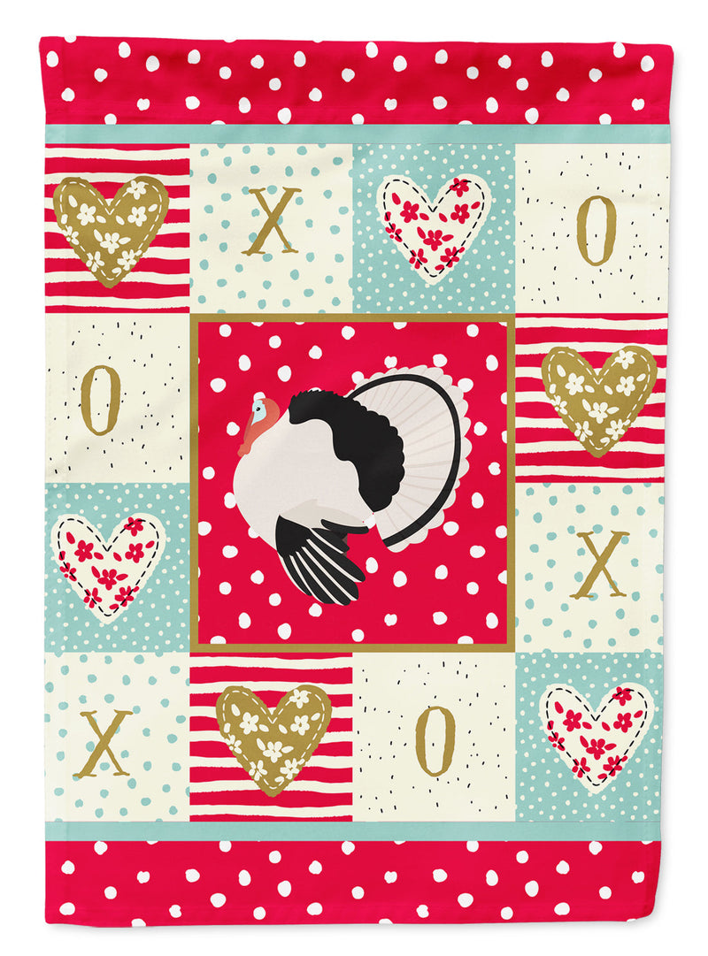 Royal Palm Turkey Love Garden Flag – Decorative Outdoor Yard Flag CK5415GF