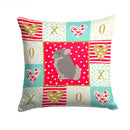 Beige Wellman Chinchilla Love Throw Pillow - 14x14 Decorative Pillow – Art for Your Home & Patio CK5419PW1414