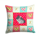 Black Velvet Chinchilla Love Throw Pillow - 14x14 Decorative Pillow – Art for Your Home & Patio CK5420PW1414