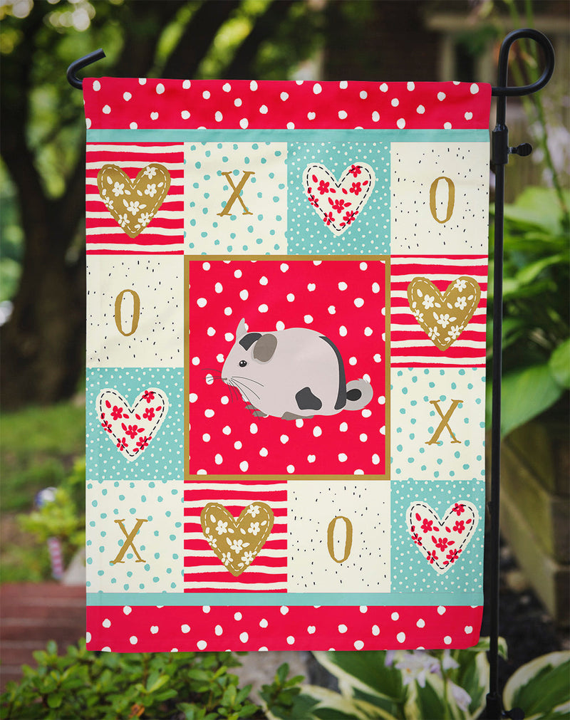 Mosaic Chinchilla Love Flag Garden Size CK5423GF