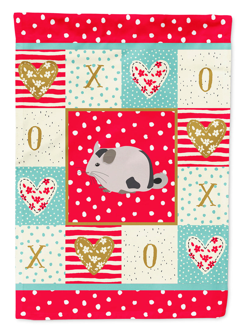 Mosaic Chinchilla Love Flag Garden Size CK5423GF