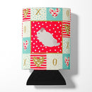 Pink and White Chinchilla Love Can or Bottle Hugger CK5424CC