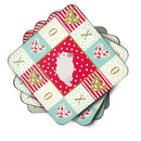 Pink and White Chinchilla Love Coasters - Set of 4 Lightweight Foam, Absorbent Drink Coasters  CK5424FC