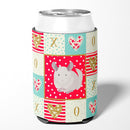 White Dominant Chinchilla Love Can or Bottle Hugger CK5425CC