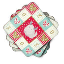 White Dominant Chinchilla Love Coasters - Set of 4 Lightweight Foam, Absorbent Drink Coasters  CK5425FC