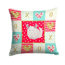White Dominant Chinchilla Love Throw Pillow - 14x14 Decorative Pillow – Art for Your Home & Patio CK5425PW1414