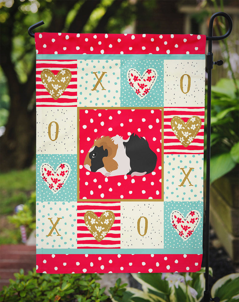 Abyssinian Guinea Pig Love Flag Garden Size CK5426GF