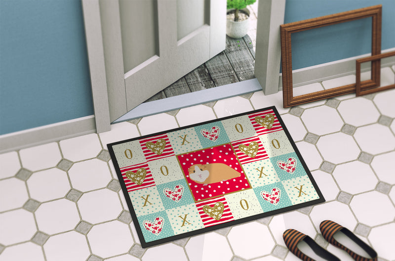 American Guinea Pig Love Doormat - 18x27 Decorative Floor Mat – Indoor/Outdoor Rug with Artistic Flair CK5427MAT