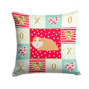 American Guinea Pig Love Throw Pillow - 14x14 Decorative Pillow – Art for Your Home & Patio CK5427PW1414