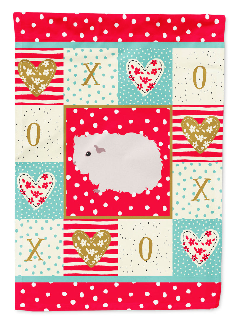 Merino Guinea Pig Love Flag Canvas House Size CK5430CHF