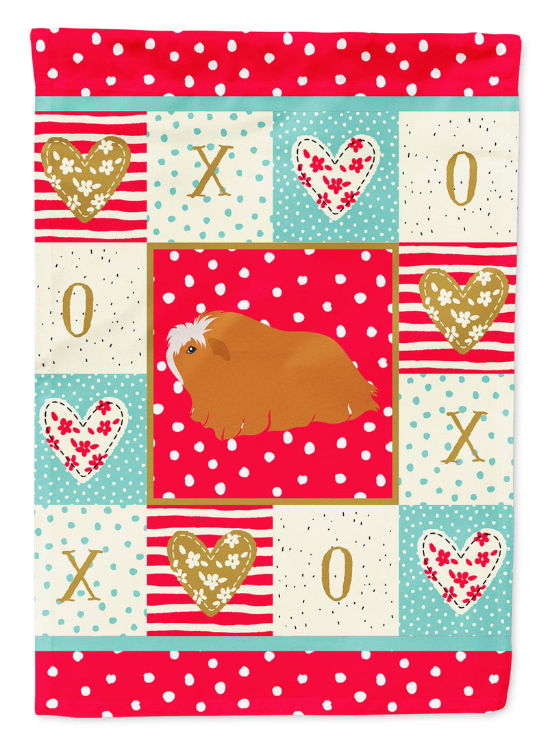 Peruvian Guinea Pig Love Flag Canvas House Size CK5431CHF