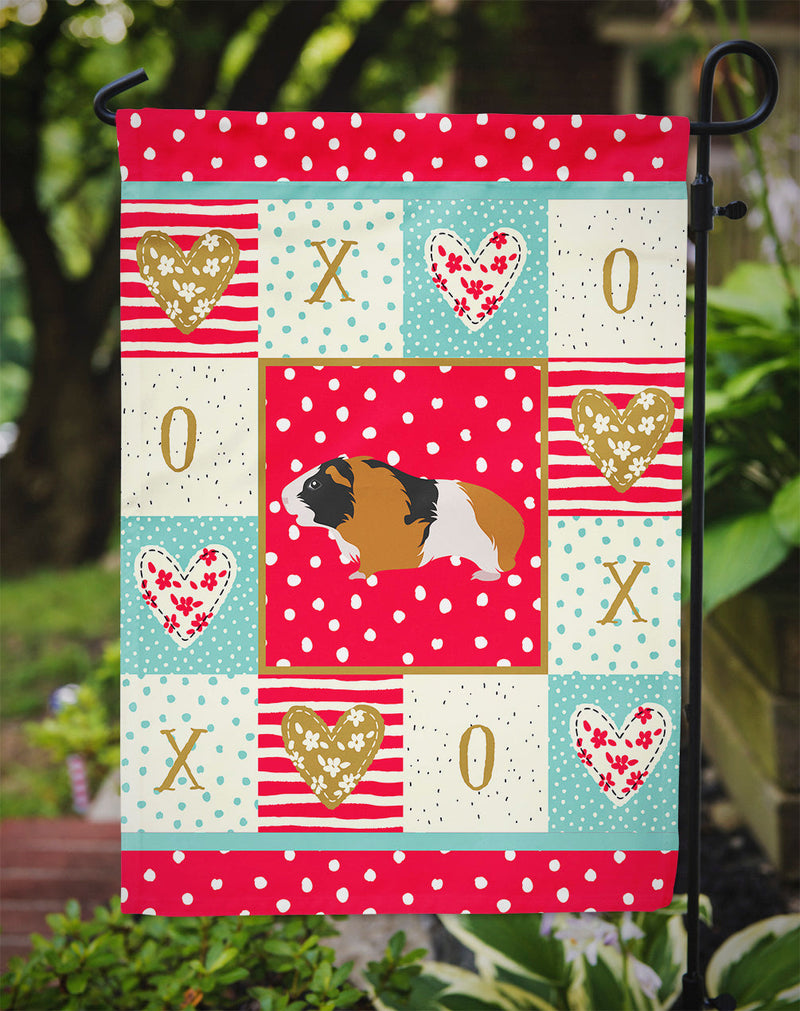 Rex Guinea Pig Love Garden Flag – Decorative Outdoor Yard Flag CK5432GF
