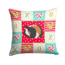 Sheba Guinea Pig Love Throw Pillow - 14x14 Decorative Pillow – Art for Your Home & Patio CK5433PW1414