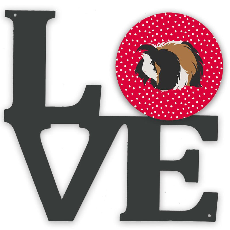 Sheba Guinea Pig Love Metal Wall Artwork LOVE CK5433WALV