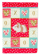 Silkie Guinea Pig Love Flag Canvas House Size CK5434CHF