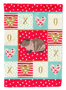 Skinny Guinea Pig Love Flag Canvas House Size CK5435CHF