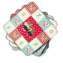 European Hamster Love Coasters - Set of 4 Lightweight Foam, Absorbent Drink Coasters  CK5441FC