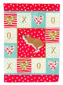 White Legged Hamster Love Flag Canvas House Size CK5446CHF