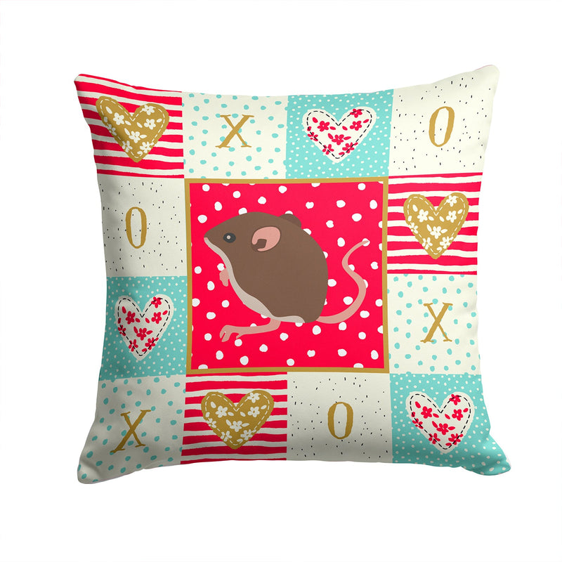 Baby Mouse Love Fabric Decorative Pillow CK5448PW1414