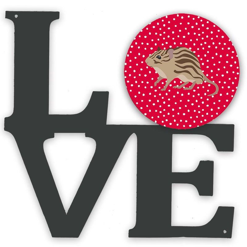 Zebra Mouse Love Metal Wall Artwork LOVE CK5455WALV