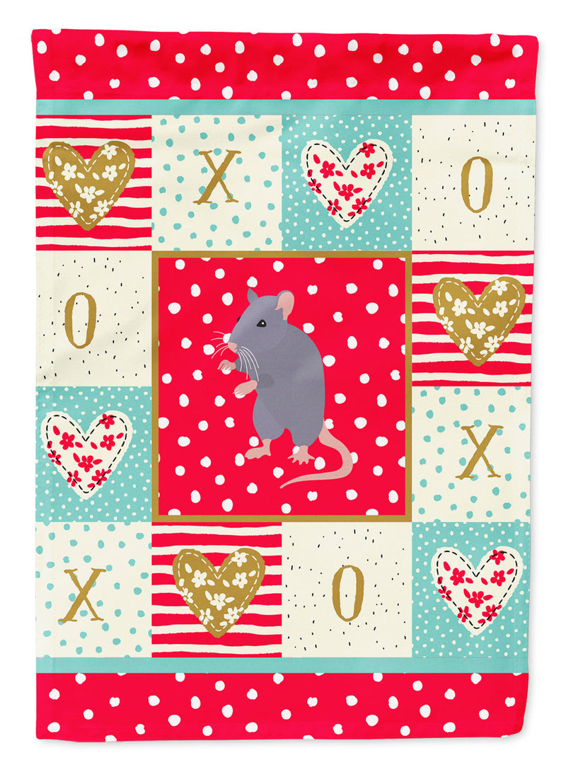 Blue Rat Love Flag Garden Size CK5457GF