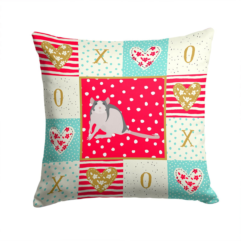 Husky Rat Love Throw Pillow - 14x14 Decorative Pillow – Art for Your Home & Patio CK5461PW1414