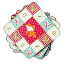 Oranda Red Cap Goldfish Love Coasters - Set of 4 Lightweight Foam, Absorbent Drink Coasters  CK5475FC