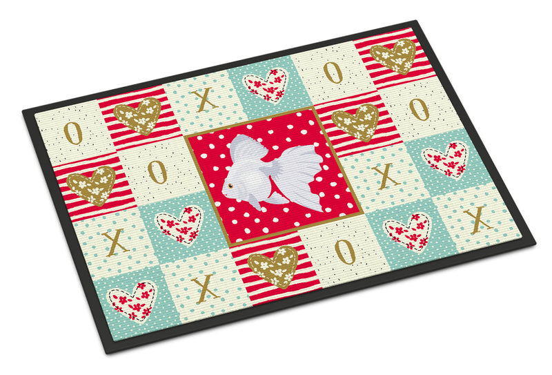 Ryukin Goldfish Love Doormat - 18x27 Decorative Floor Mat – Indoor/Outdoor Rug with Artistic Flair CK5477MAT