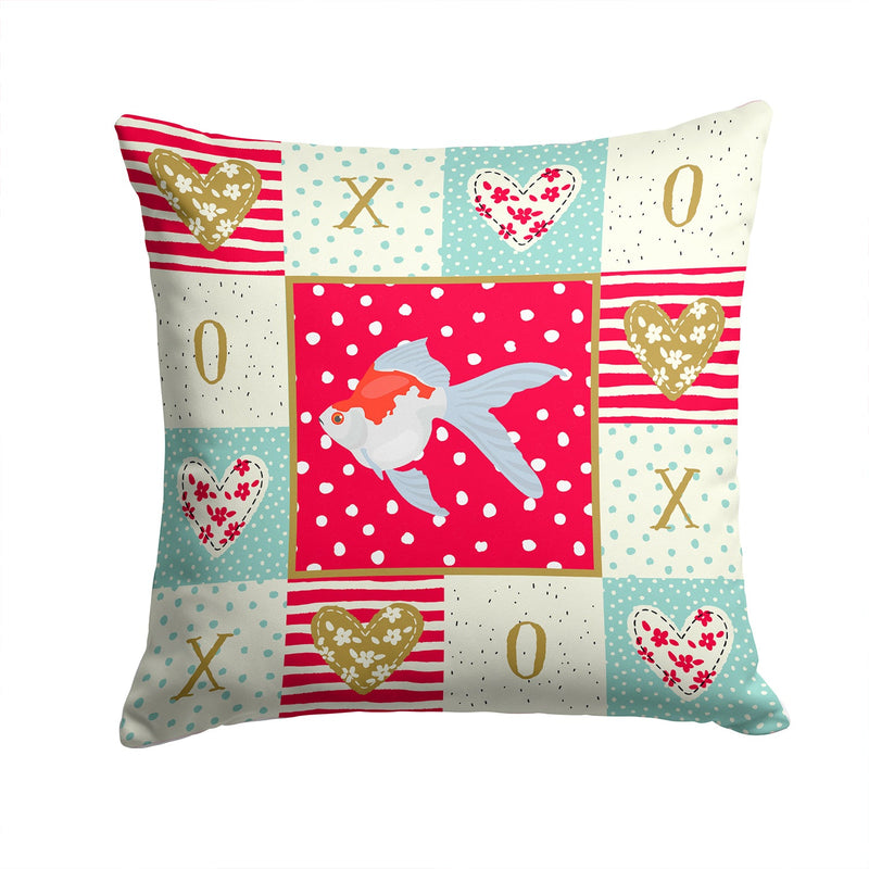 Tamasaba Goldfish Love Fabric Decorative Pillow CK5479PW1414