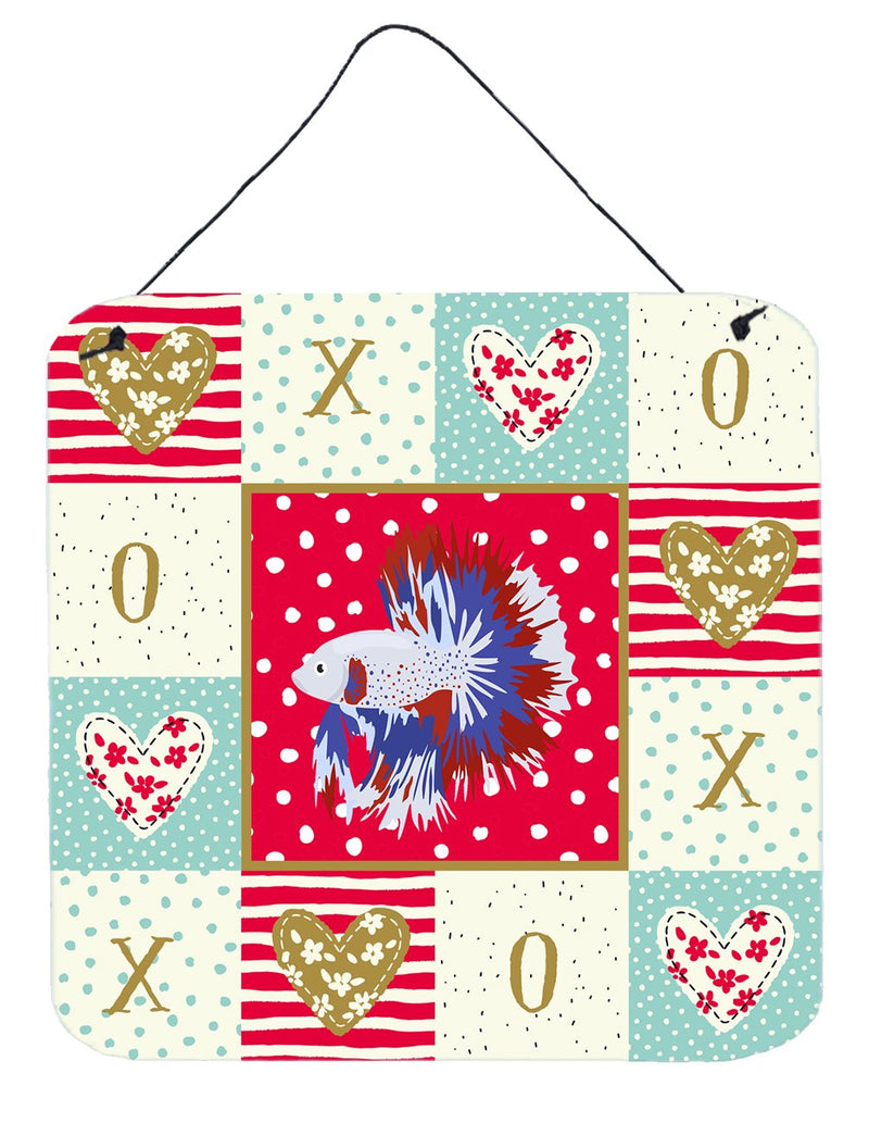 Comb Tail Betta Love Wall or Door Hanging Prints CK5483DS66