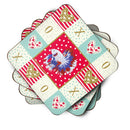 Comb Tail Betta Love Coasters - Set of 4 Lightweight Foam, Absorbent Drink Coasters  CK5483FC