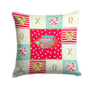 Dwarf Gourami Love Throw Pillow - 14x14 Decorative Pillow – Art for Your Home & Patio CK5485PW1414