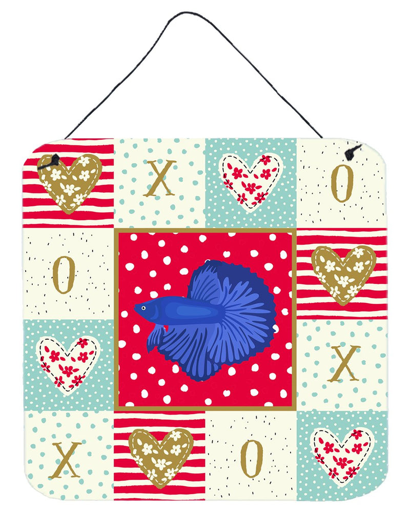 Super Delta Tail Betta Love Wall or Door Hanging Prints CK5493DS66