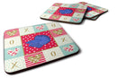 Super Delta Tail Betta Love Coasters - Set of 4 Lightweight Foam, Absorbent Drink Coasters  CK5493FC