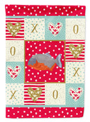 Piranha Love Flag Canvas House Size CK5495CHF