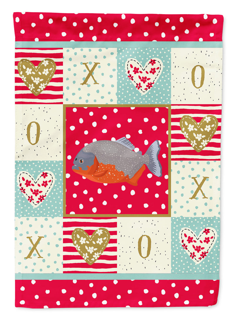 Piranha Love Garden Flag - Outdoor Decorative Yard Flag CK5495GF