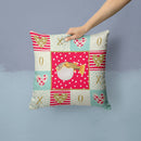 Puffer Fish Love Throw Pillow - 14x14 Decorative Pillow – Art for Your Home & Patio CK5496PW1414