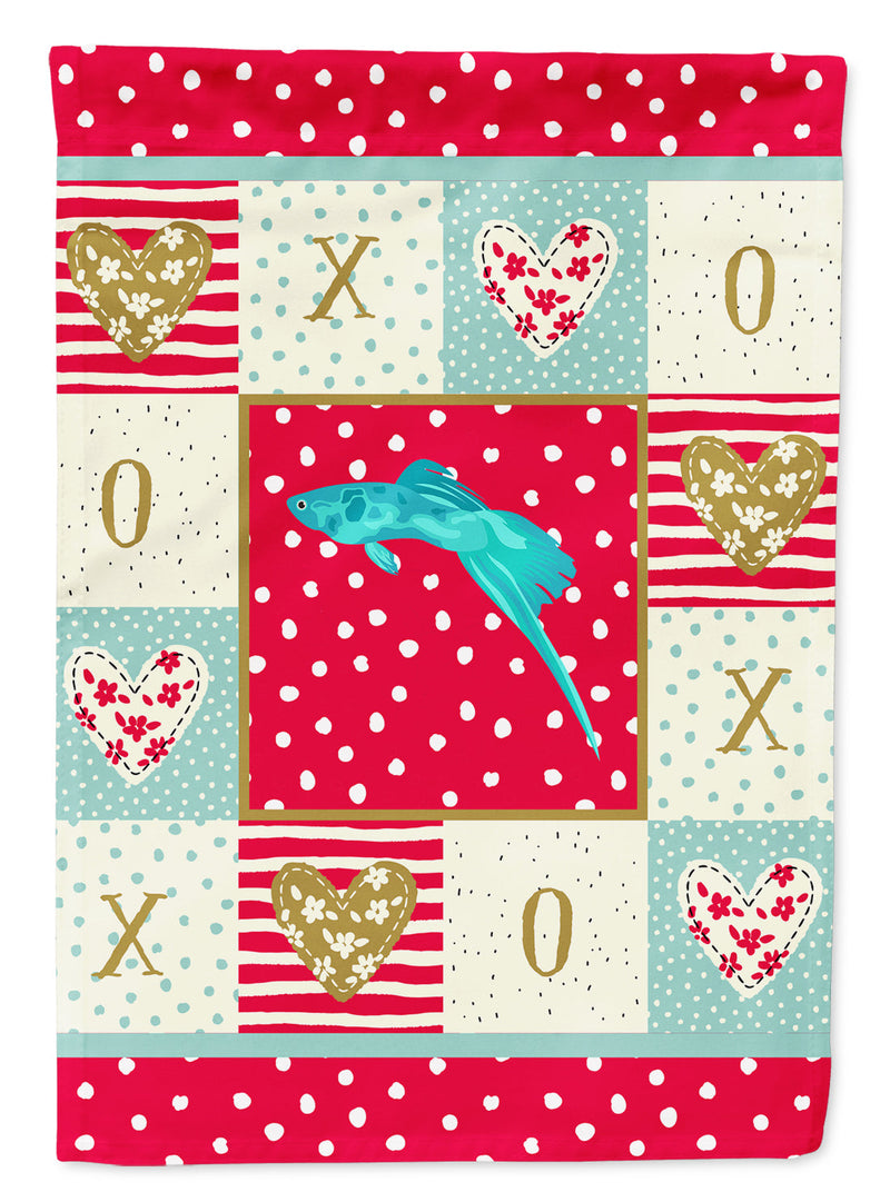 Sword Tail Guppy Love Flag Garden Size CK5498GF