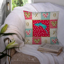 Sword Tail Guppy Love Throw Pillow - 14x14 Decorative Pillow – Art for Your Home & Patio CK5498PW1414