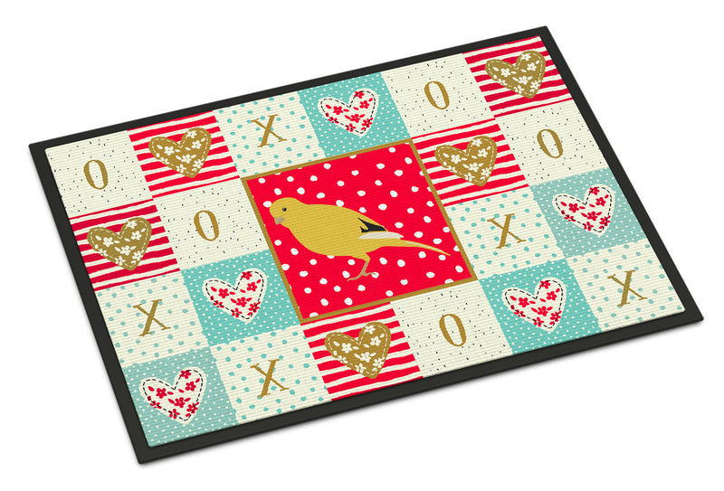Border Canary Love Doormat - 24x36 Decorative Floor Mat – Indoor/Outdoor Rug with Artistic Flair CK5501JMAT