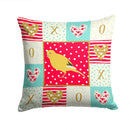 Border Canary Love Throw Pillow - 14x14 Decorative Pillow – Art for Your Home & Patio CK5501PW1414