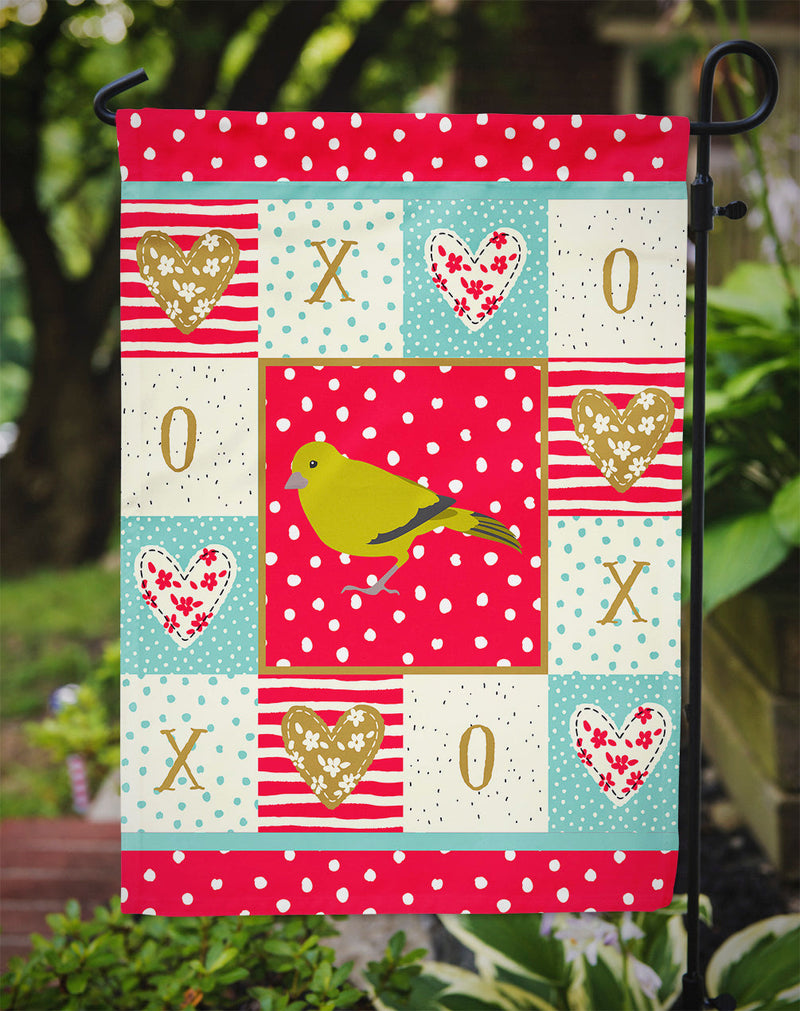 London Canary Love Garden Flag - Outdoor Decorative Yard Flag CK5505GF